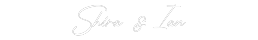 CN LED NEON: Shira & Ian