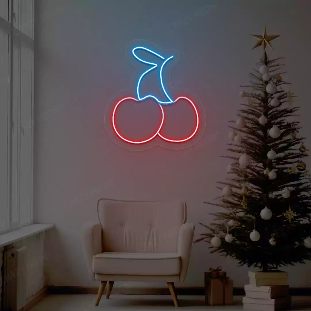 Festive Cherry Neon Sign | Iceblue