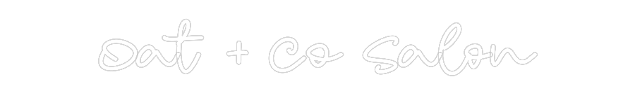 CN LED NEON: Oat + Co Salon