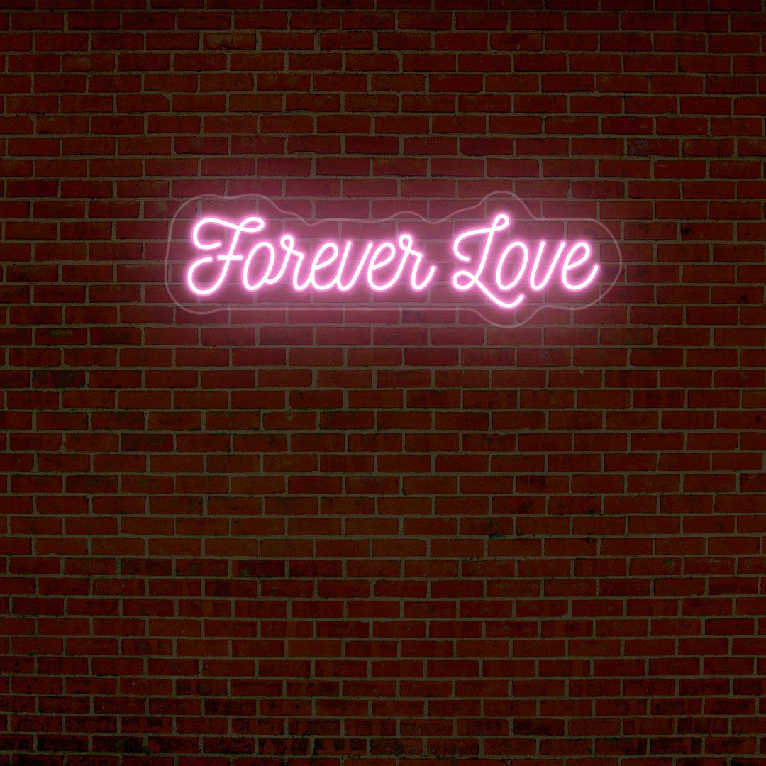 Forever Love Neon Sign | Pink