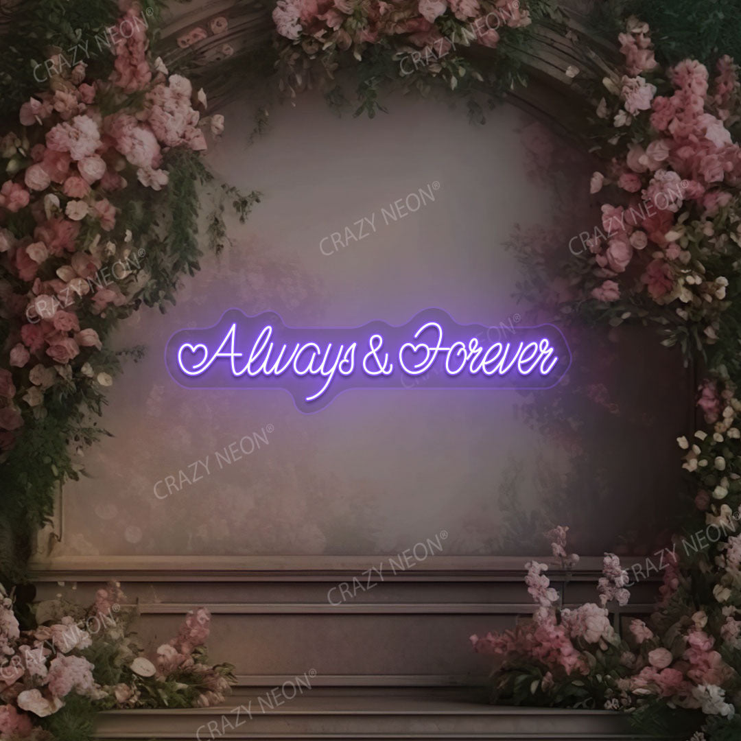 Always And Forever Sign | Purple