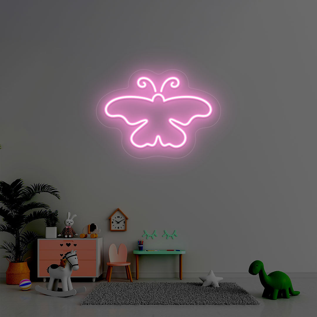 Butterfly Neon Sign | Pink
