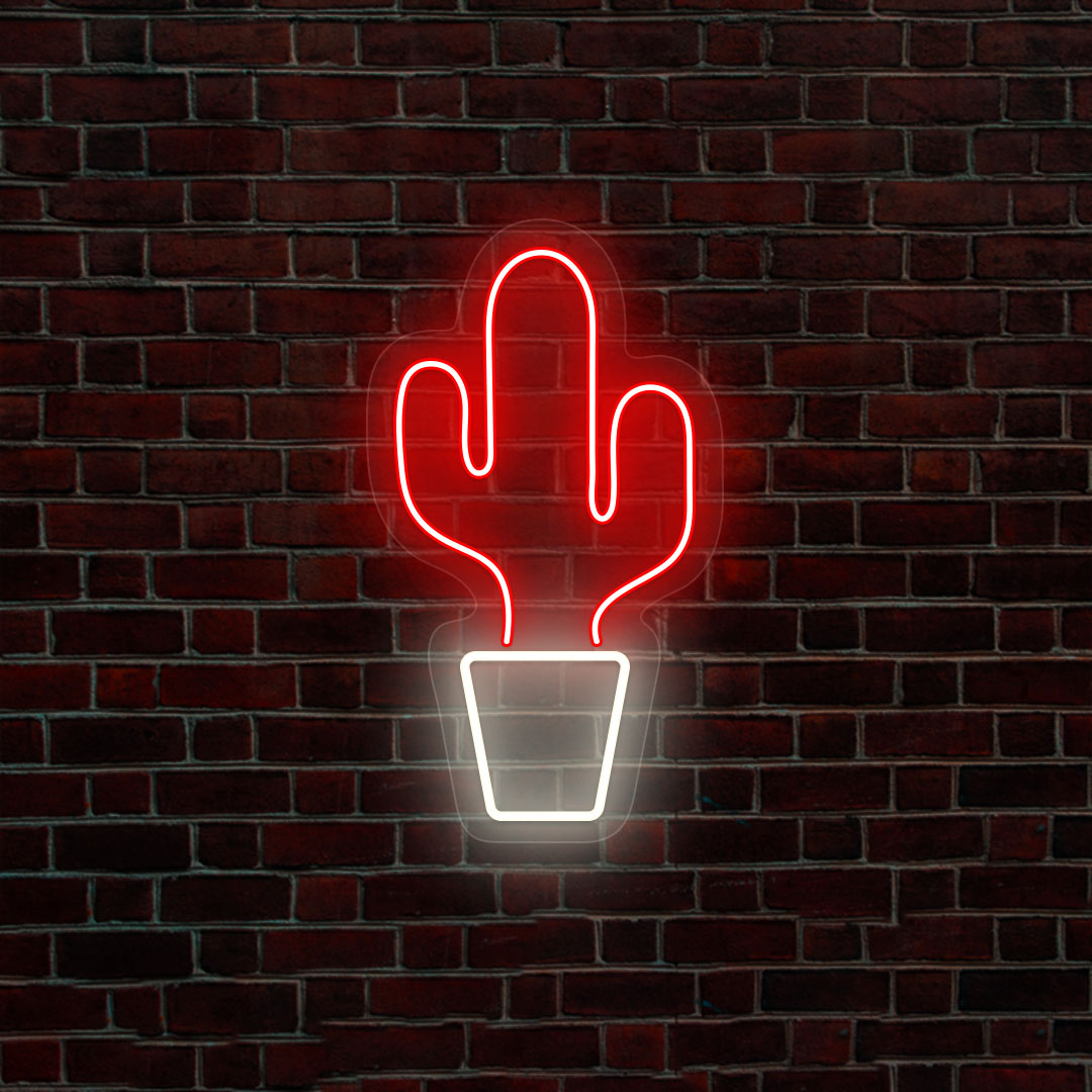 Cactus Jack Neon Sign | Multicolor | Red - White
