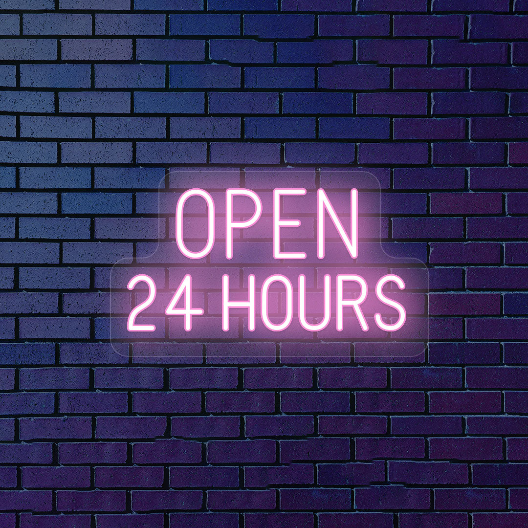 Open 24 Hours Neon Sign | CNUS000112