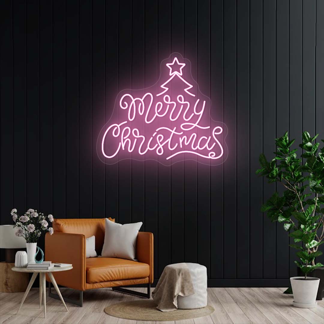 Merry Christmas Neon Sign