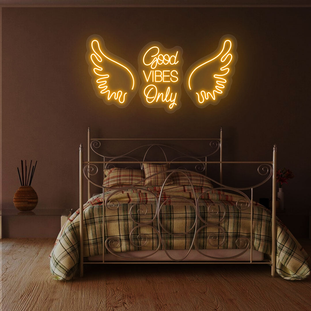 Good Vibes Only Neon Sign | Orange