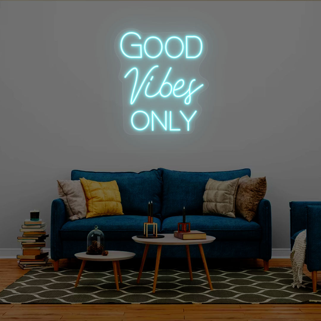 Good Vibes Only Neon Signs | Iceblue