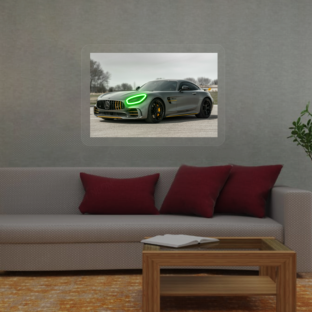 Merc-AMG GT Neon Artwork | Green