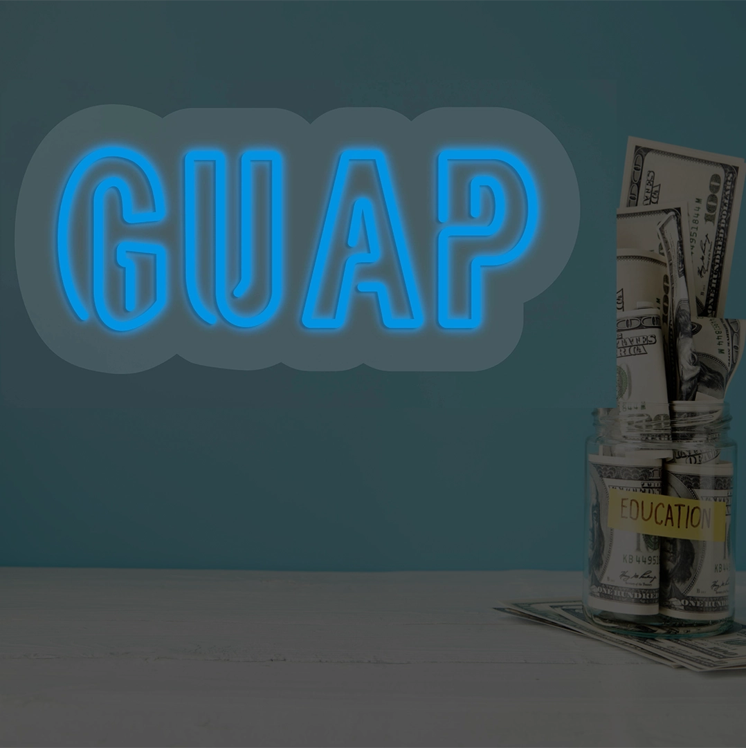 GUAP Neon Sign | Iceblue