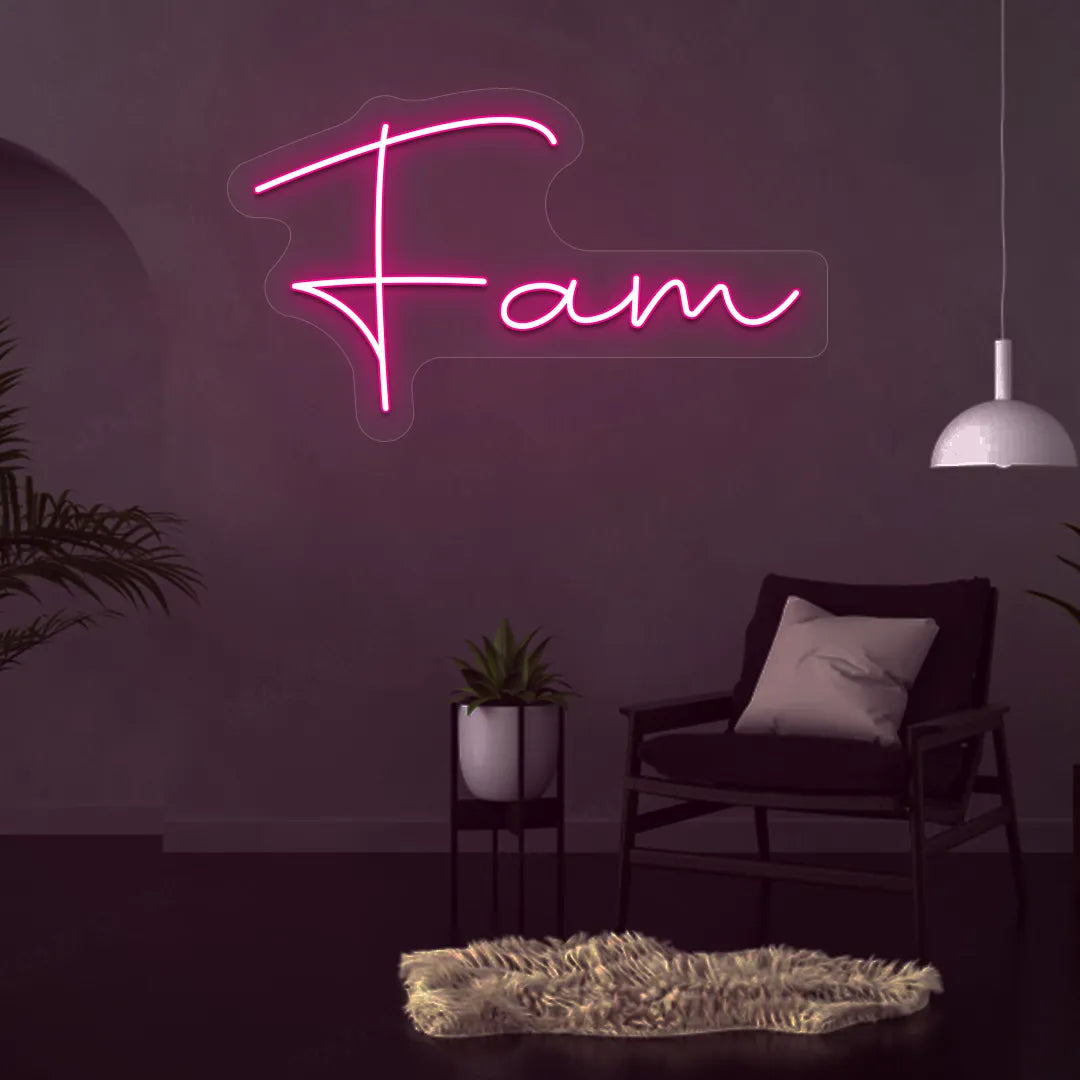 Fam Neon Sign | pInk