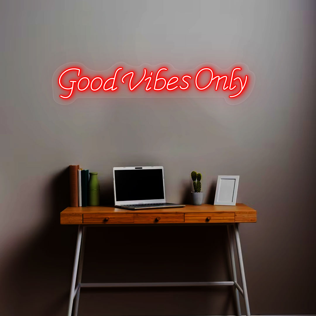 Good Vibes Only Neon Sign | Red