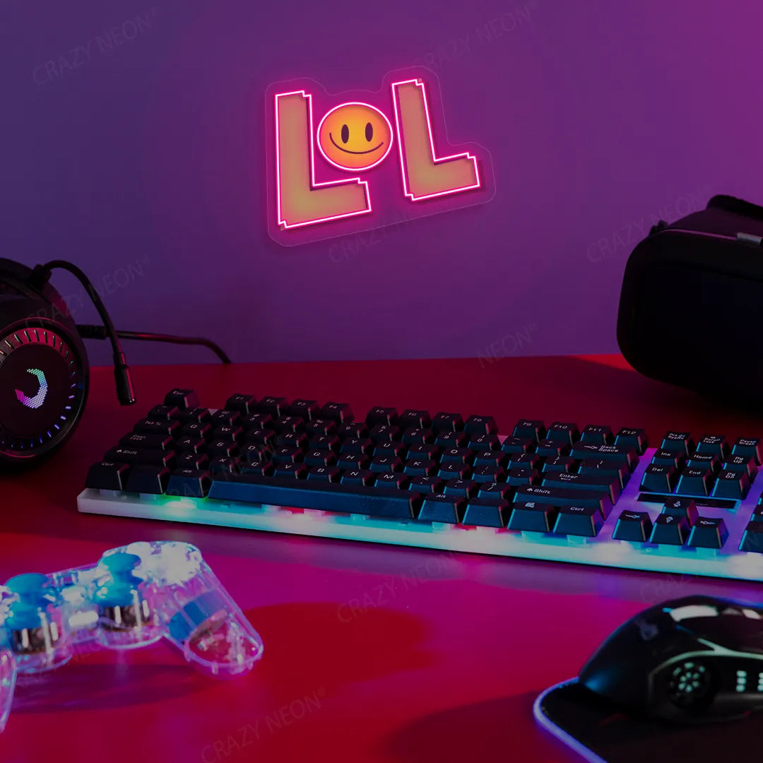 LOL Neon Artwork | Pink