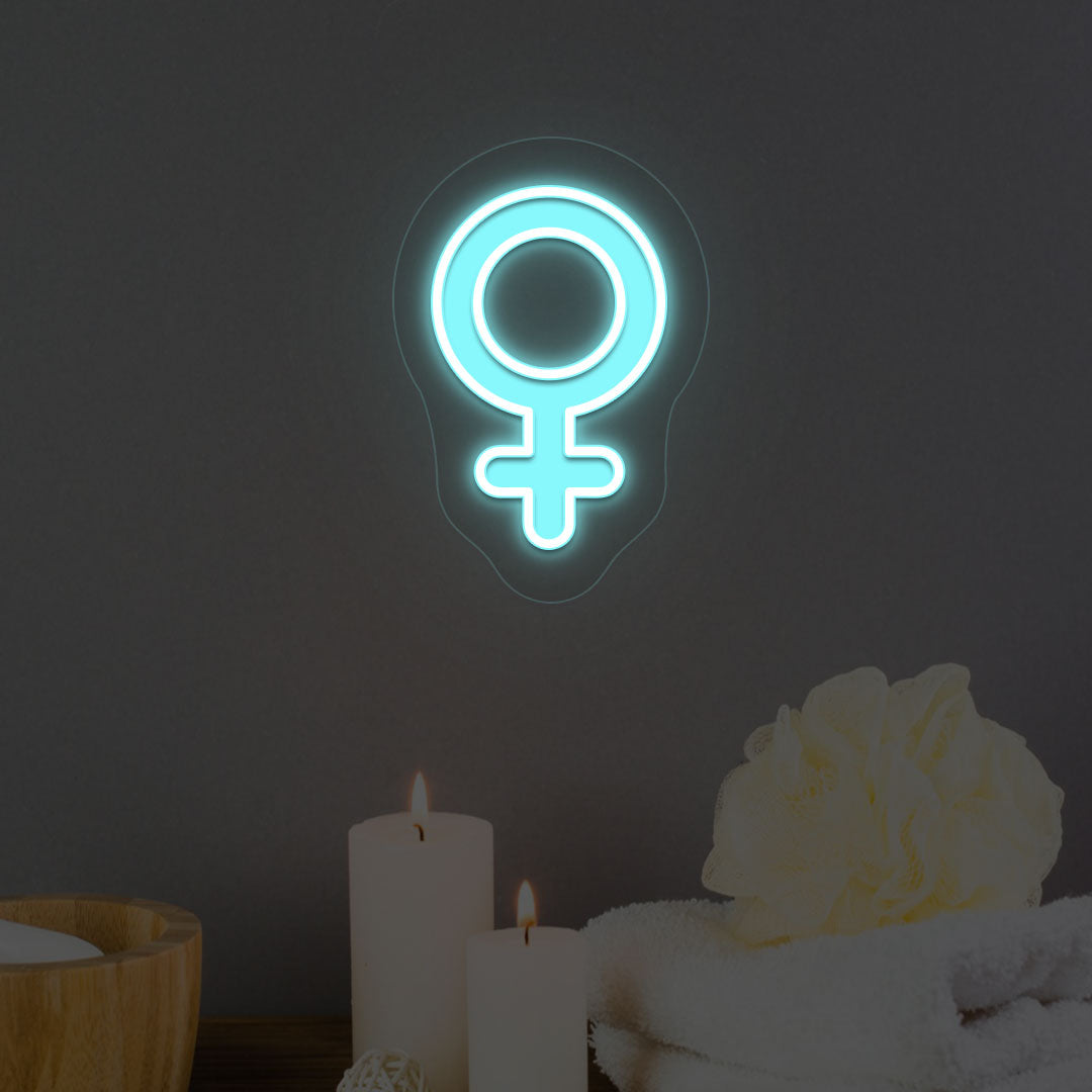 Women Neon Artwork | Iceblue