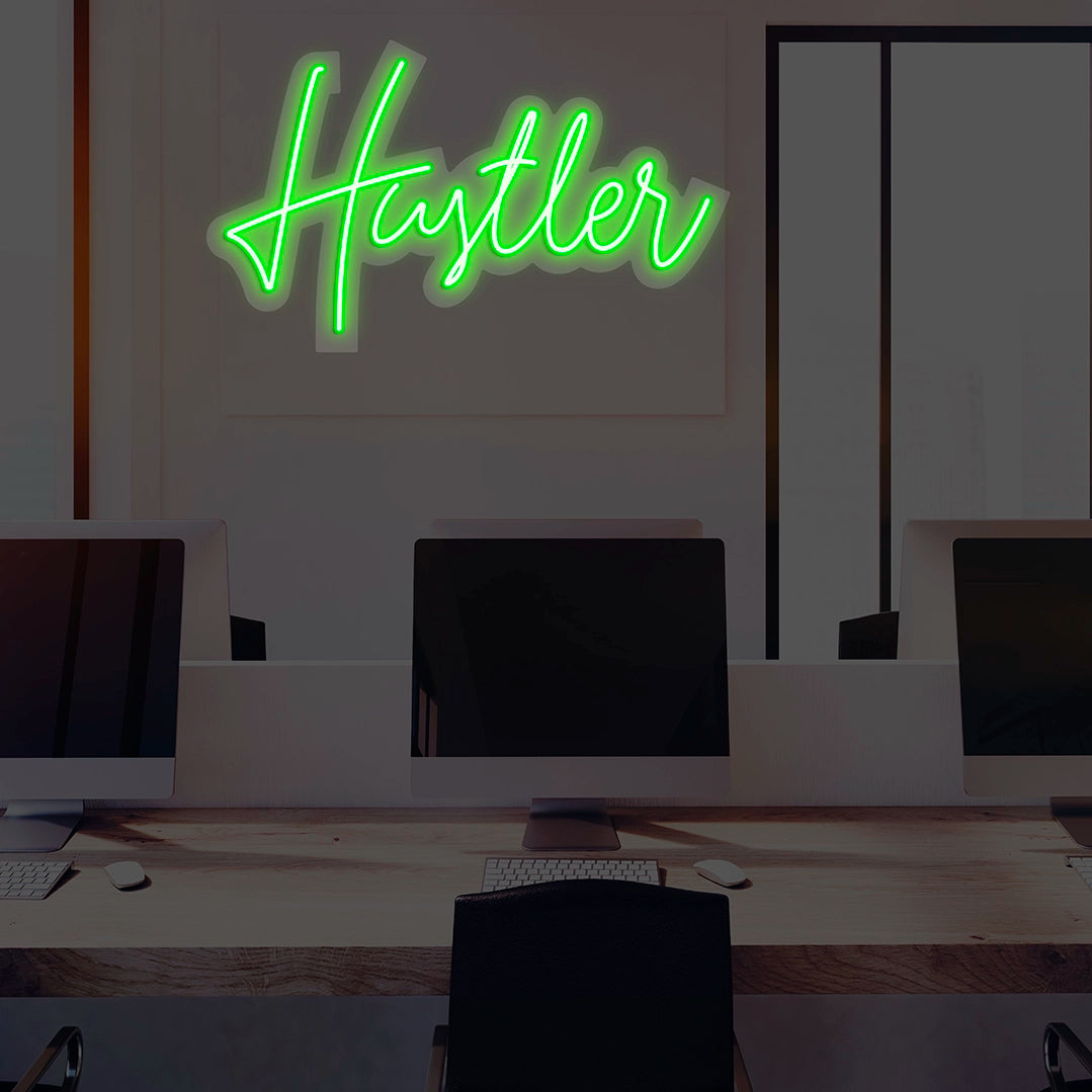 Hustler Neon Sign | Green
