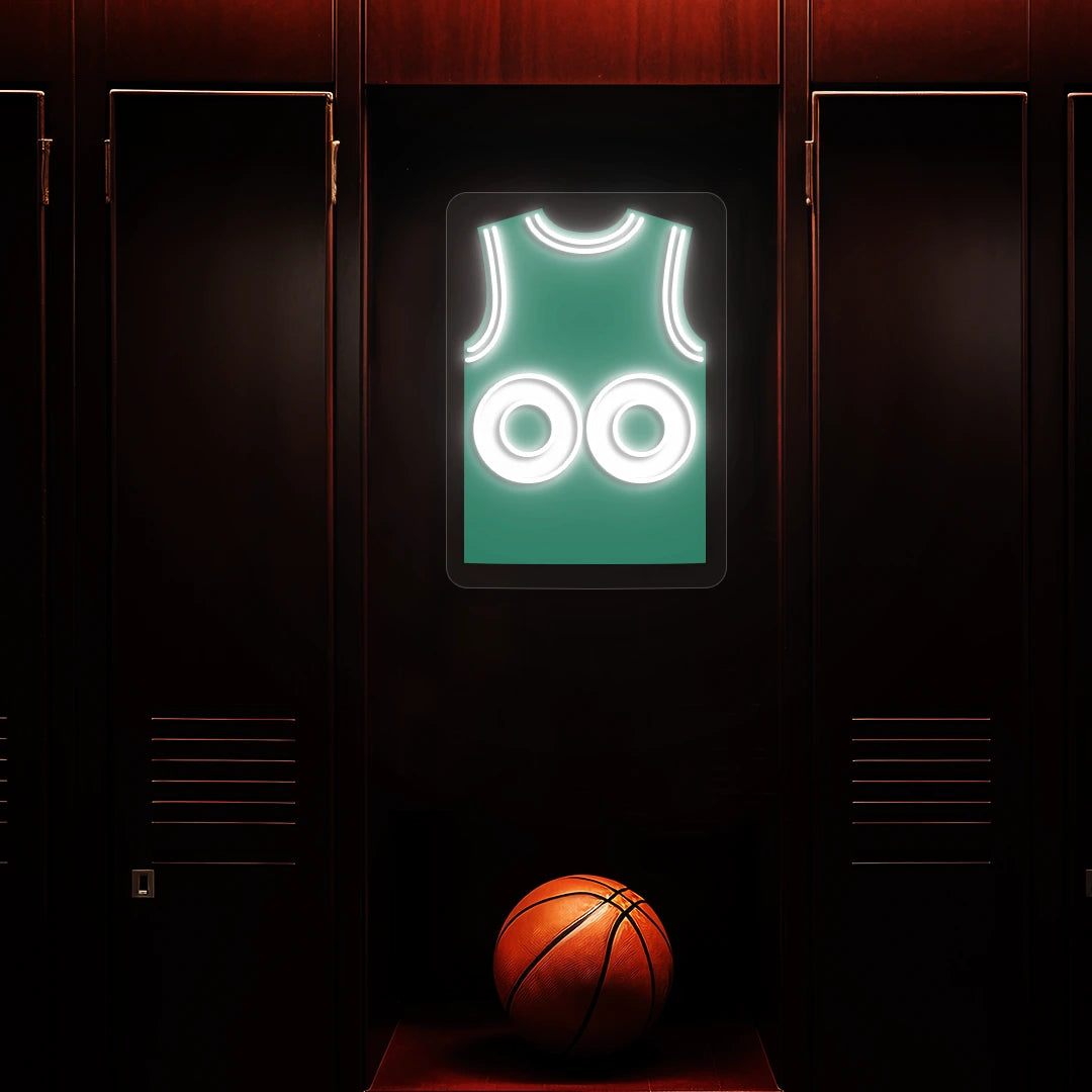Boston Tatum 00 Jersey Basketball Neon Artwork