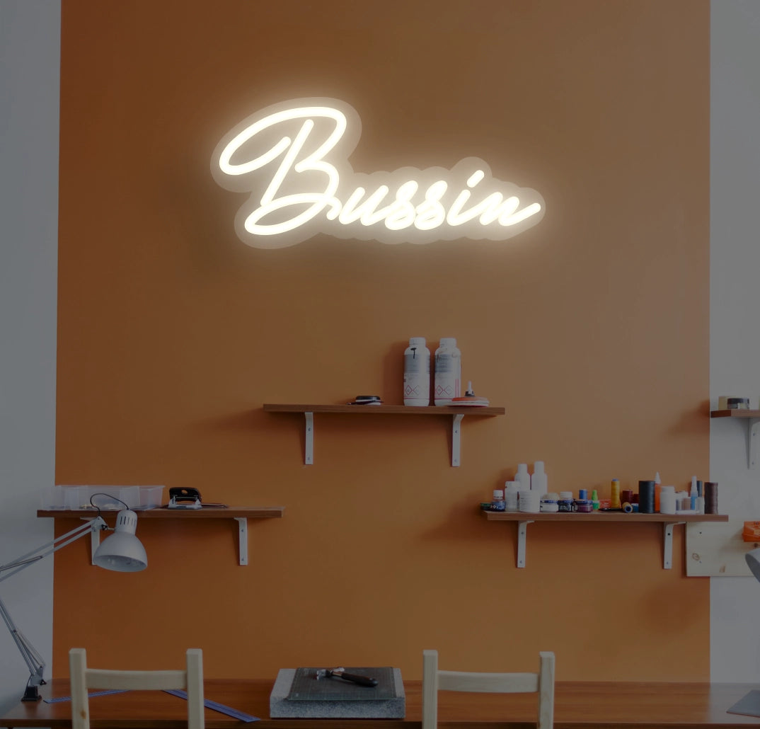 Bussin Neon Sign | Warmwhite