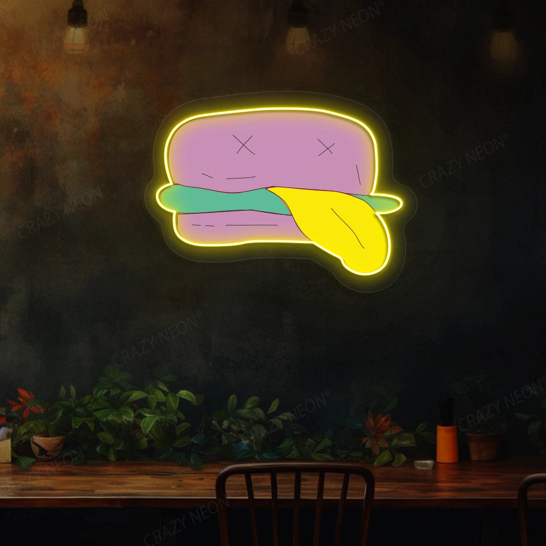 No Chill Neon Artwork | Yellow