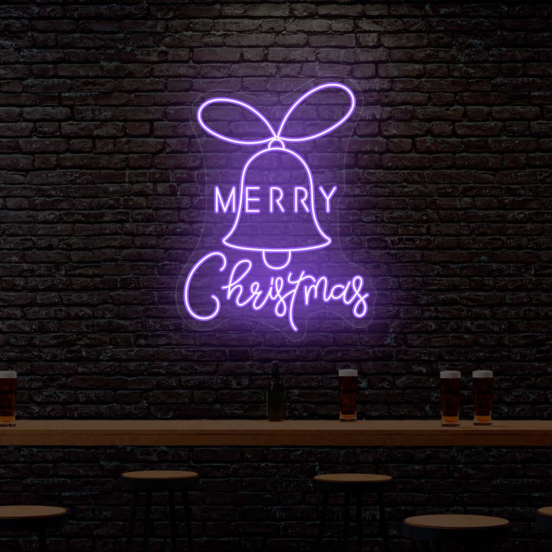 Jingle Bell - Merry Christmas Neon Sign