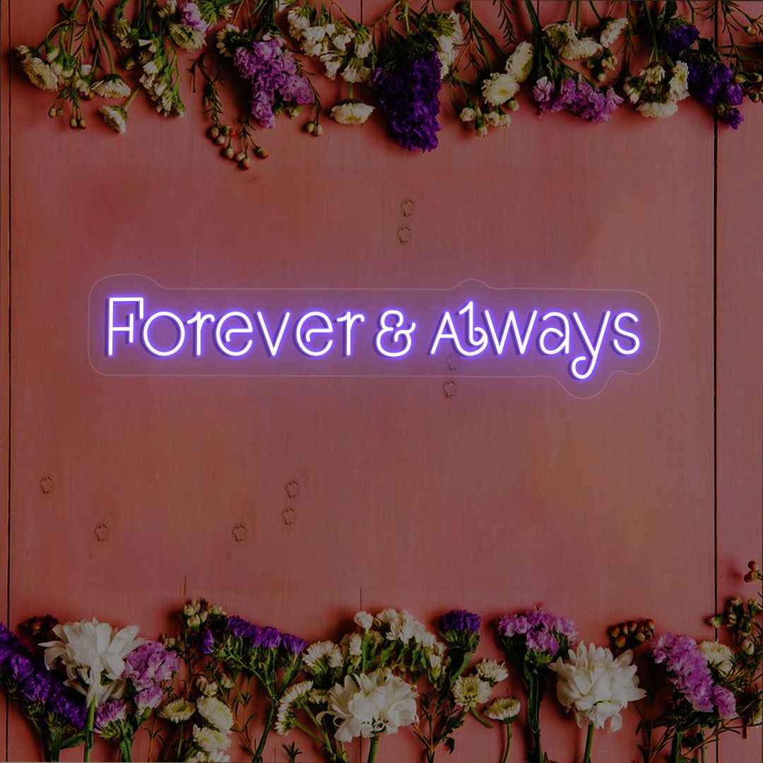 Forever & Always Sign CNUS000220 |  Purple