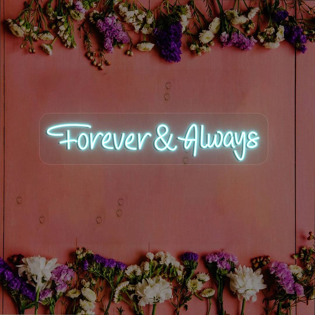 Forever & Always Sign | CNUS000213 | Ice Blue