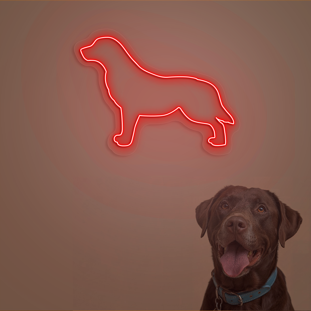 Labrador Neon Sign | Red
