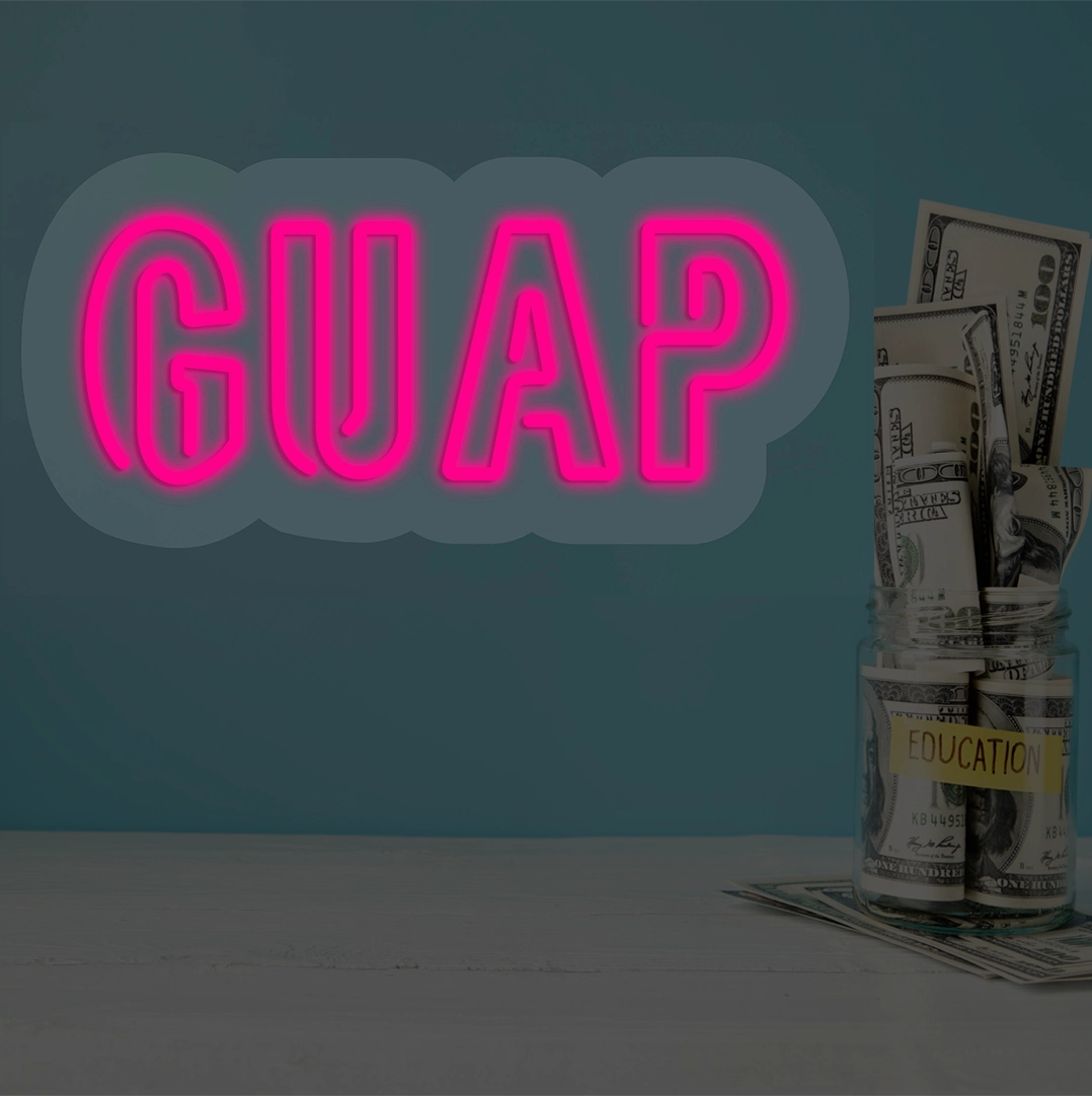 GUAP Neon Sign | Pink