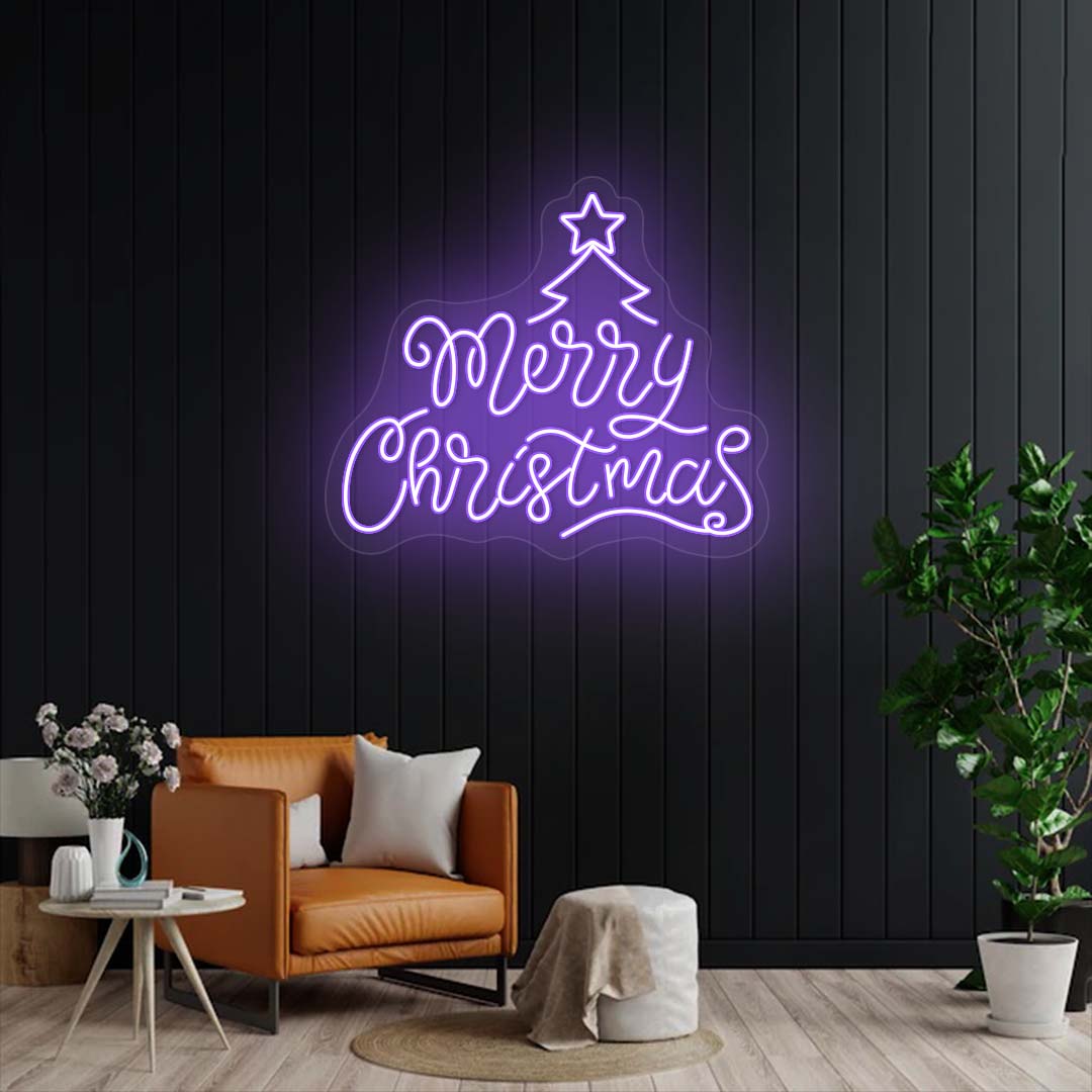 Merry Christmas Neon Sign
