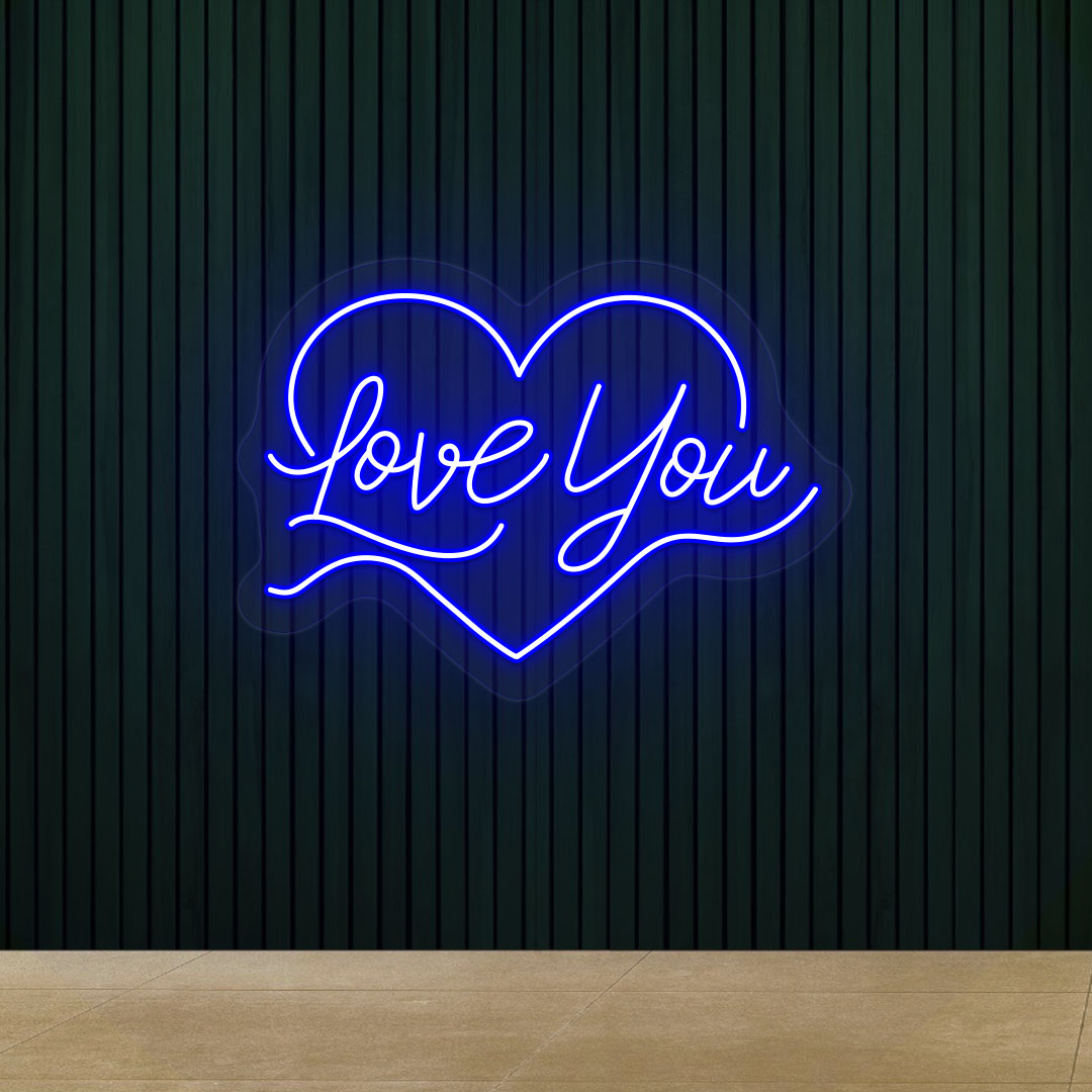 Love You Inside Heart Neon Sign