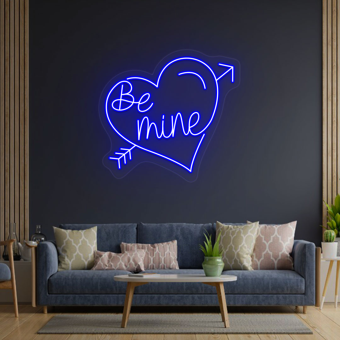 Be Mine Heart Neon Sign