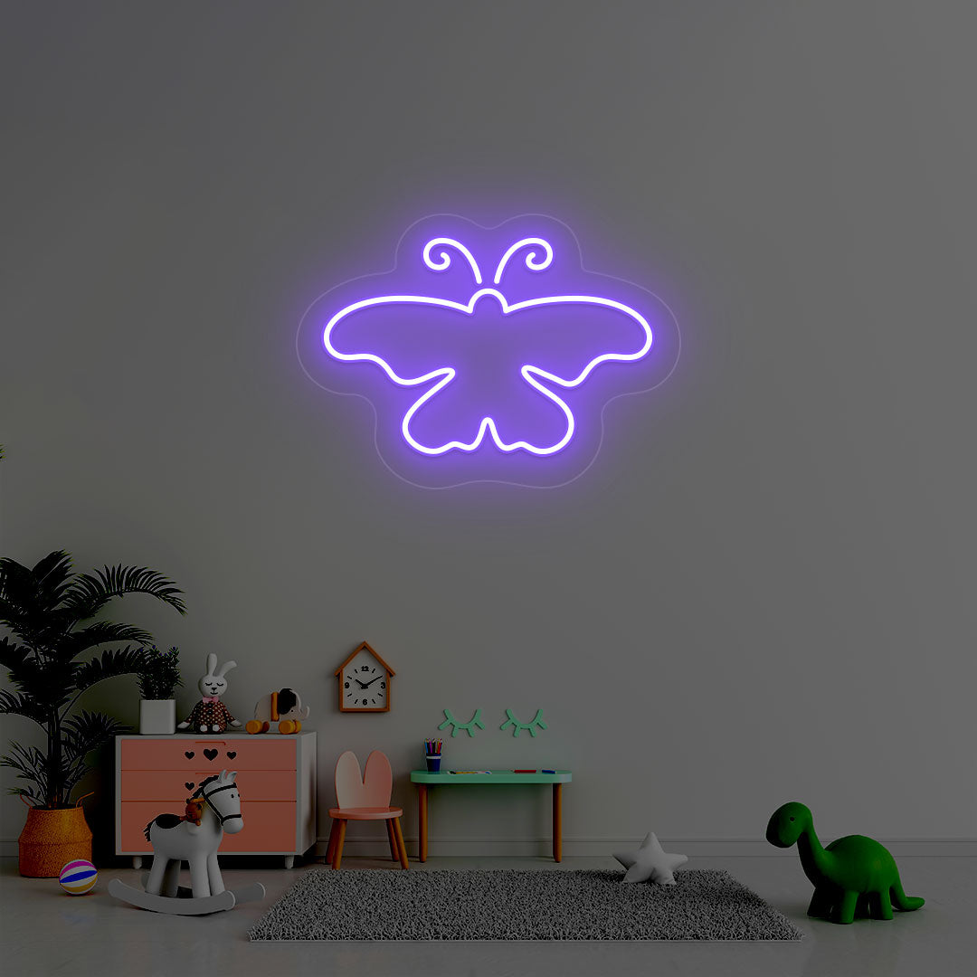 Butterfly Neon Sign | Purple