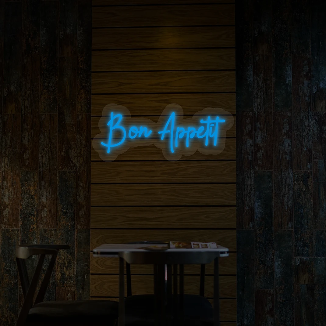 Bon Appetit Neon Sign | Iceblue