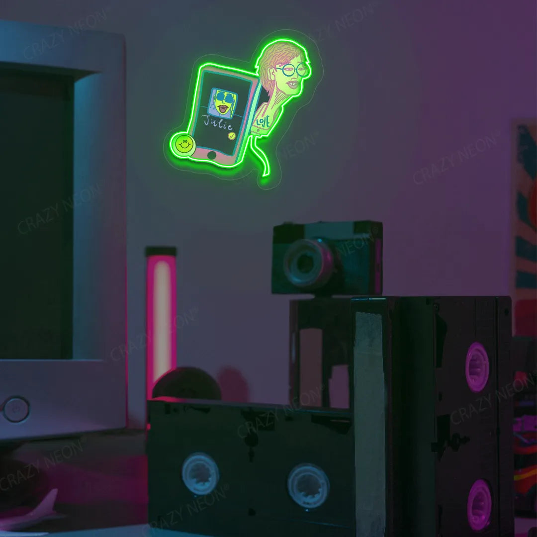 Stream On Air Neon Artwork | Green