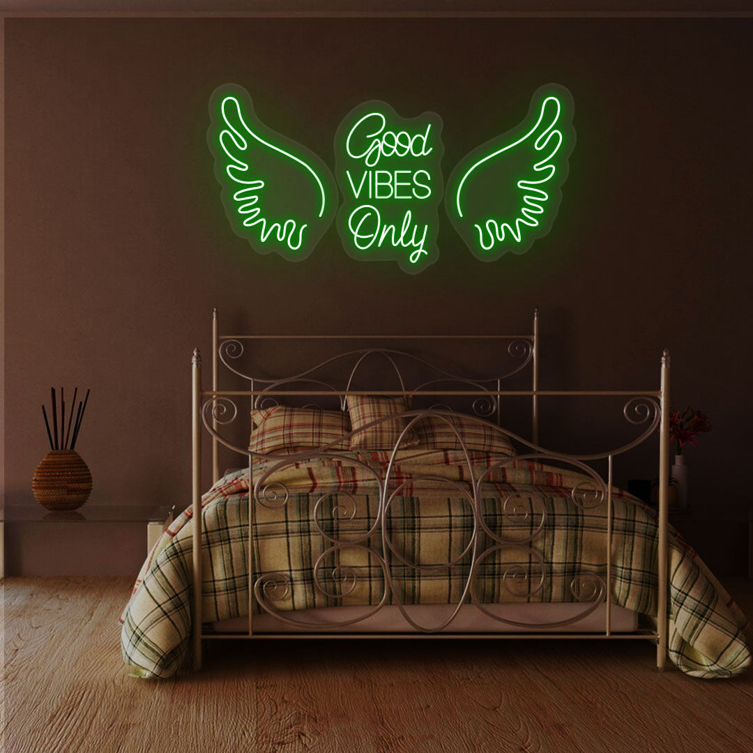 Good Vibes Only Neon Sign | Green