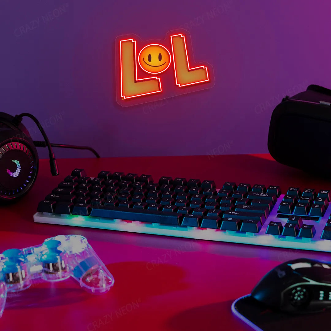 LOL Neon Artwork | Red