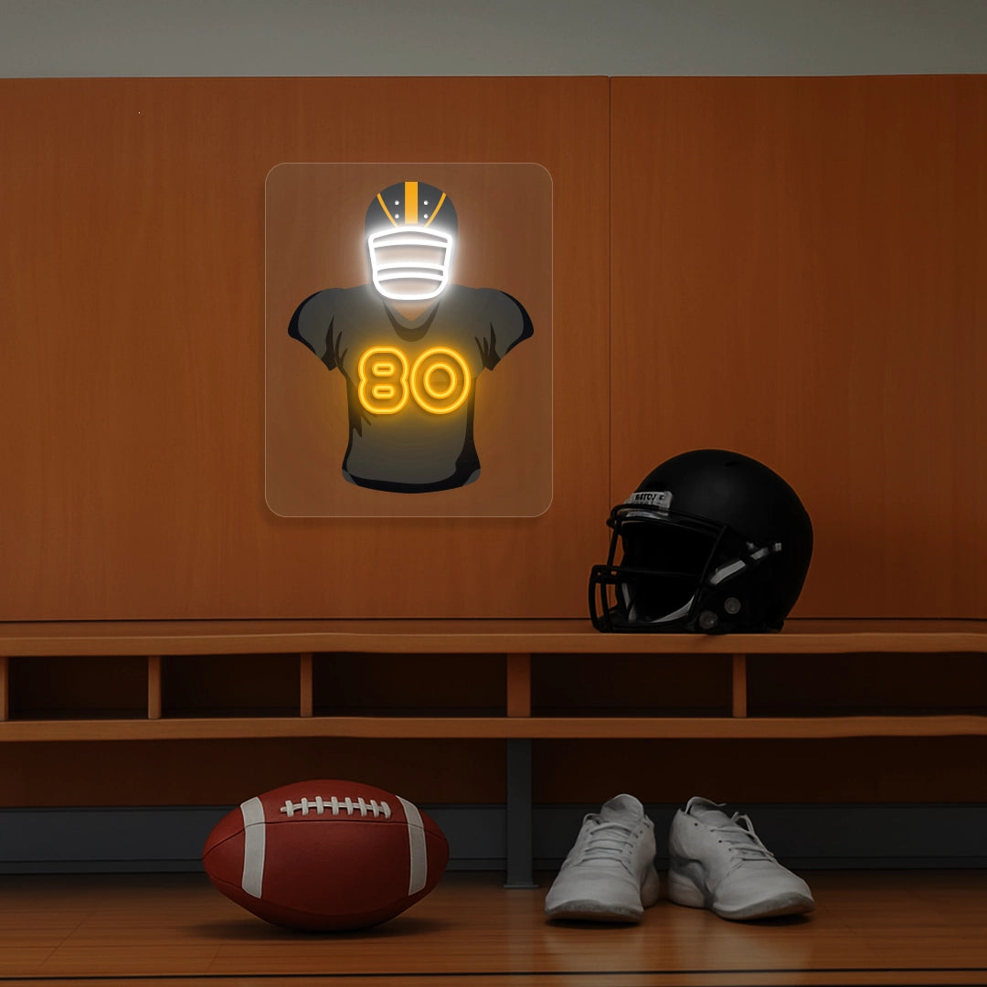 Cincinnati Iosivas 80 Jersey Football Neon Artwork