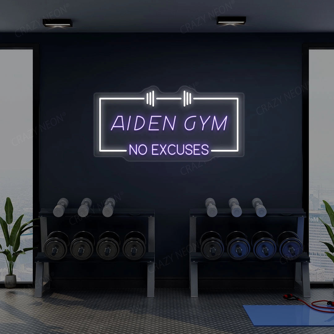 Personalized Gym Neon Sign