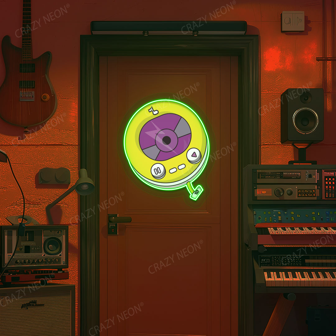 Vintage Music Neon Artwork | Green