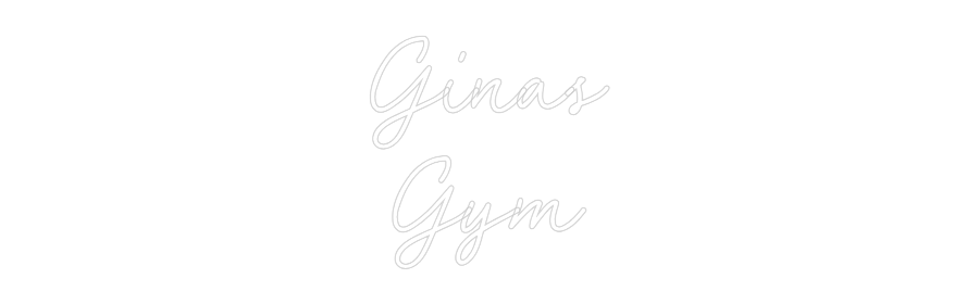 CN LED NEON: Ginas
Gym