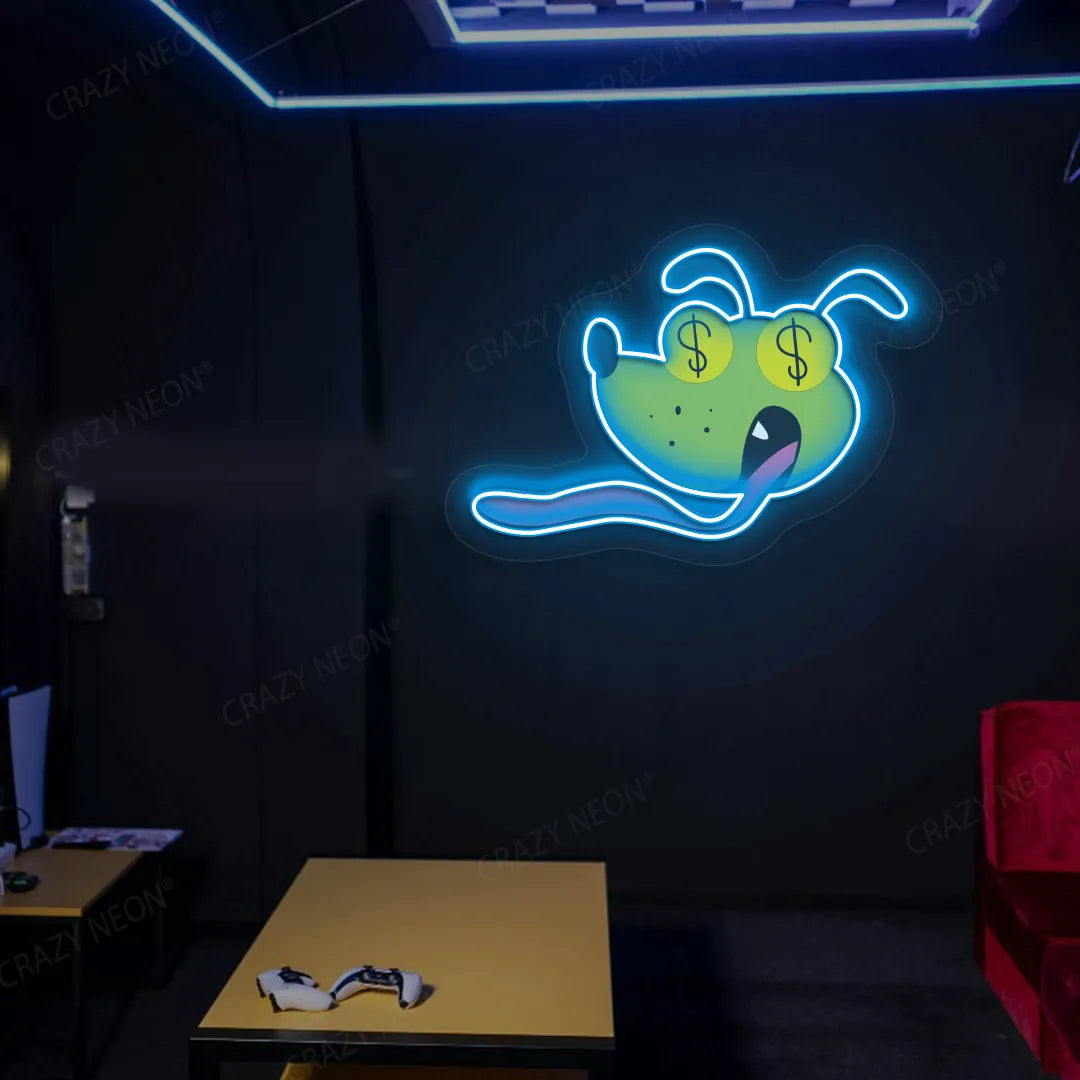 Money Hound Neon Artwork | Iceblue