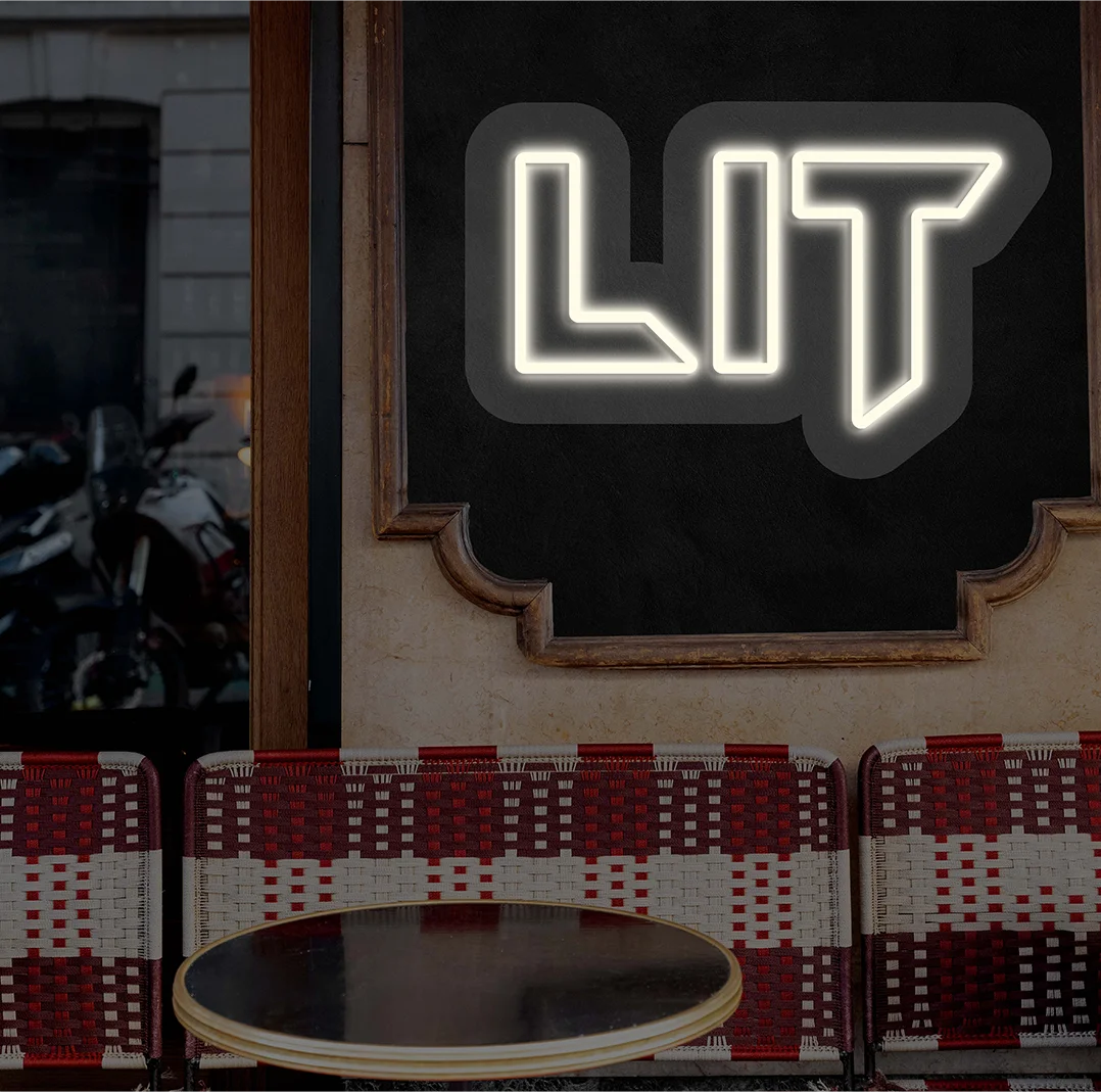 LIT Neon Sign