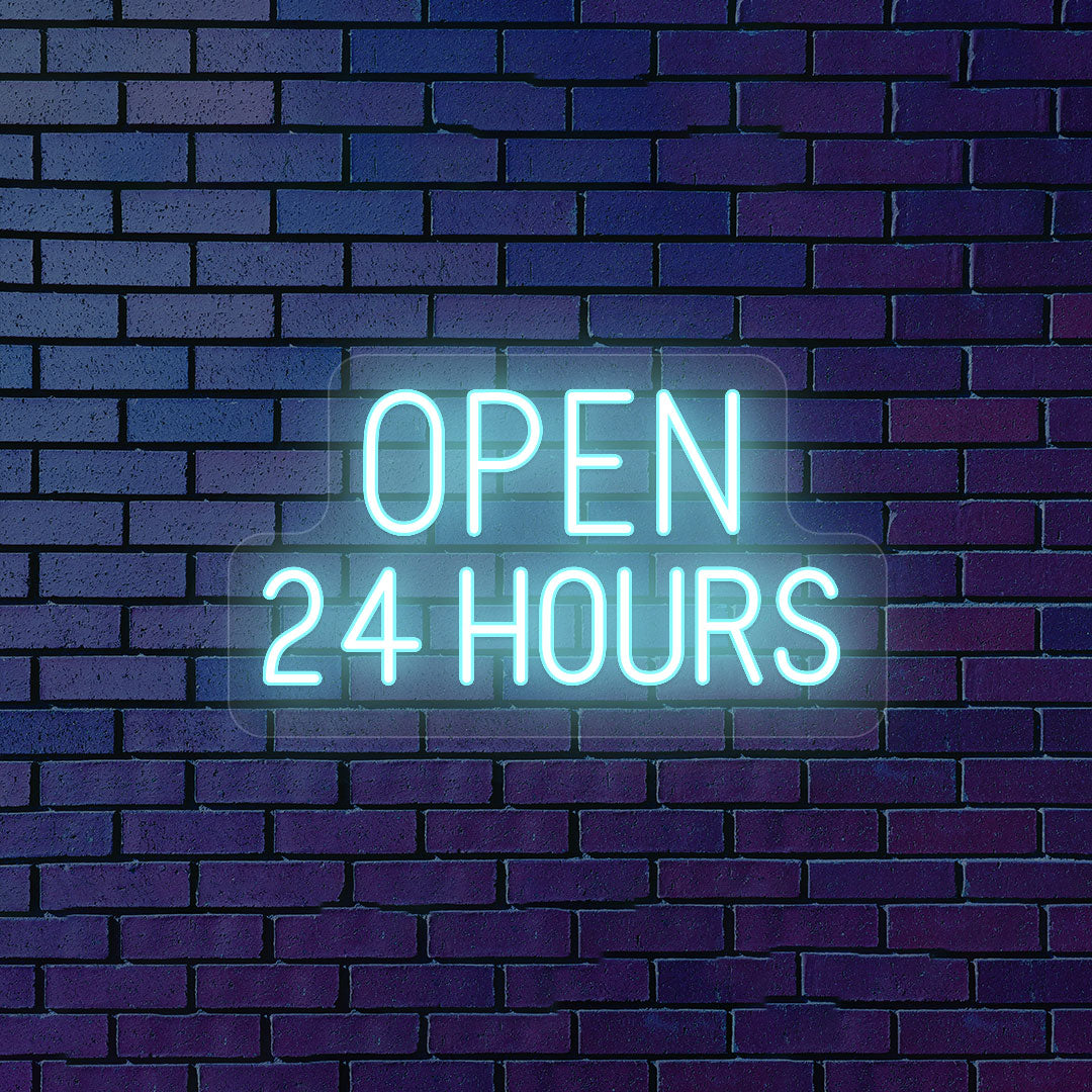Open 24 Hours Neon Sign | CNUS000112