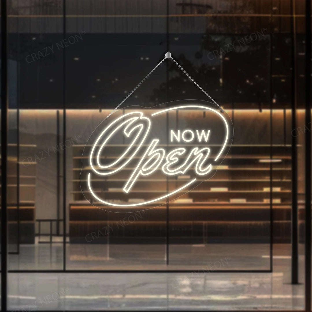 Now Open Neon Sign | Warmwhite