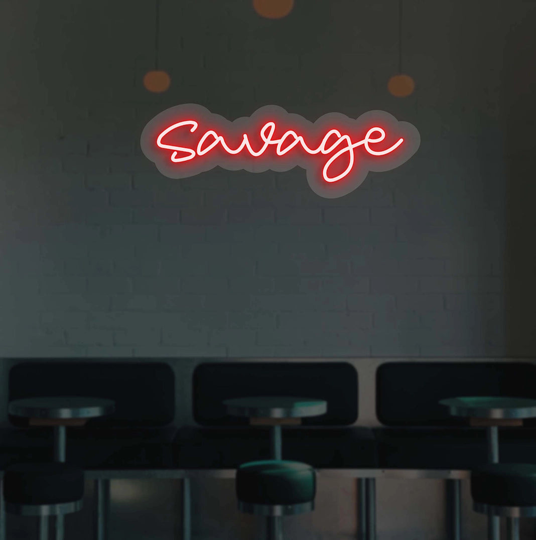 Savage Neon Sign | Red