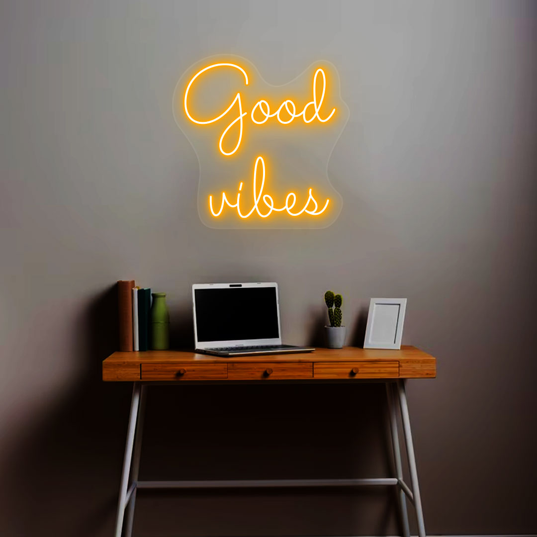 Good Vibes Neon Sign | Orange
