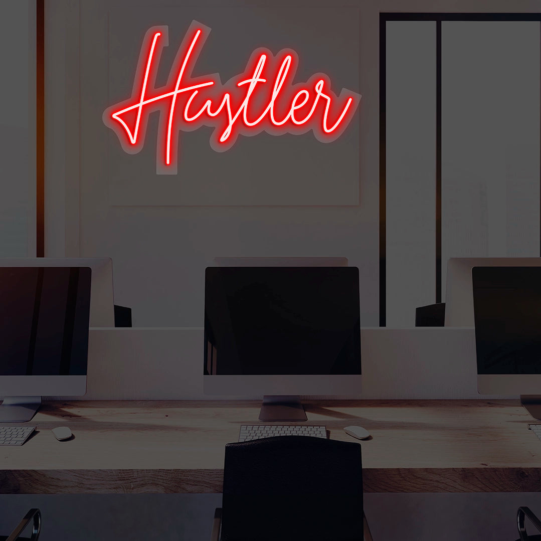 Hustler Neon Sign | Red