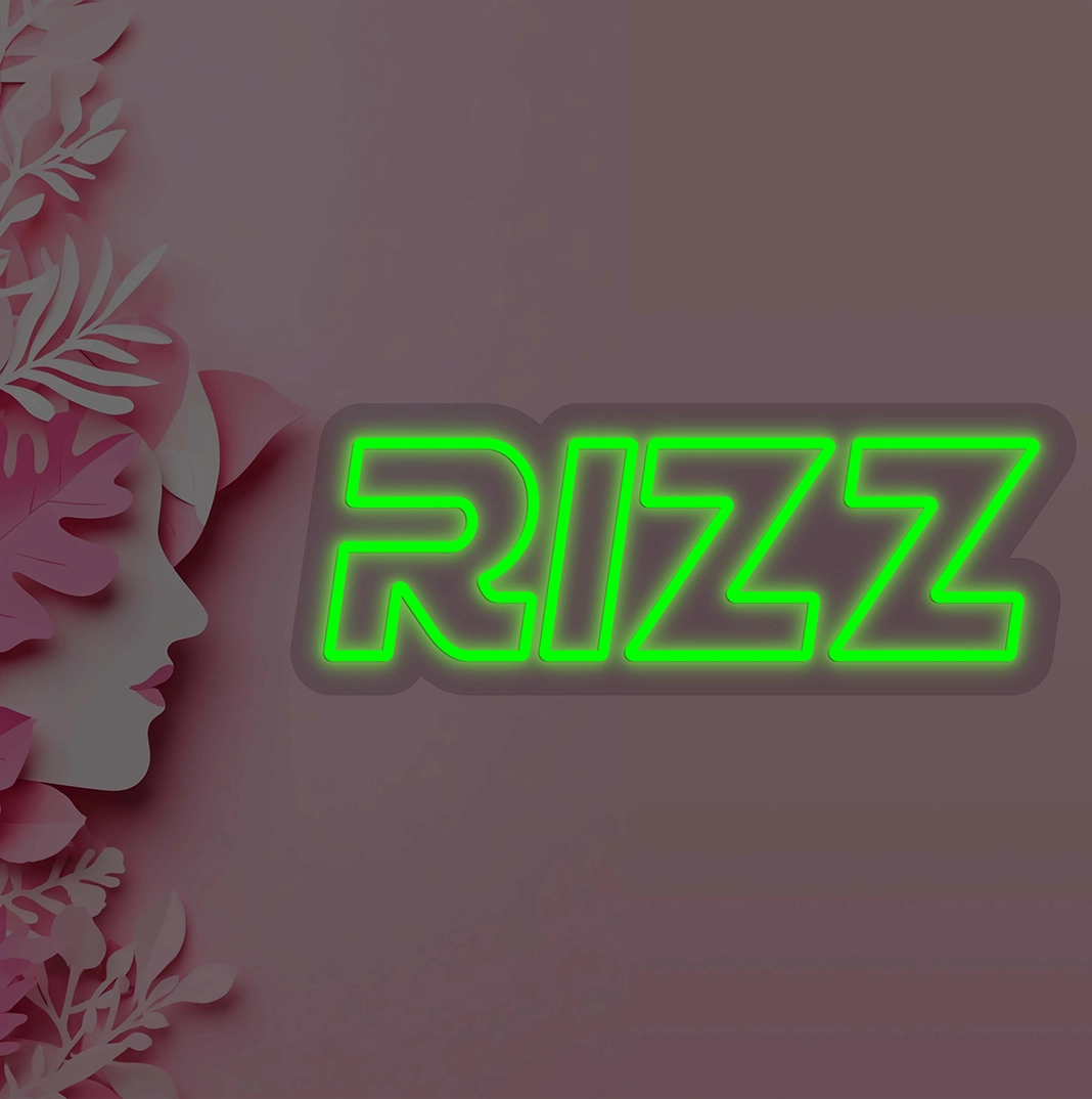 RIZZ Neon Sign | Green