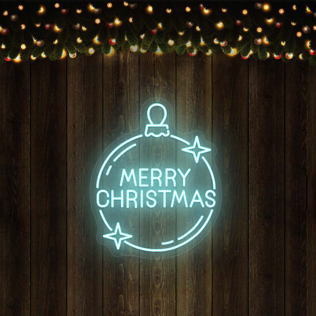 Merry Christmas Neon Sign | Iceblue