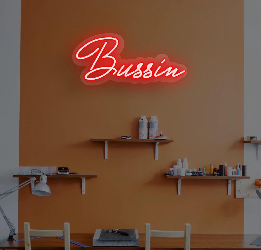 Bussin Neon Sign | Red