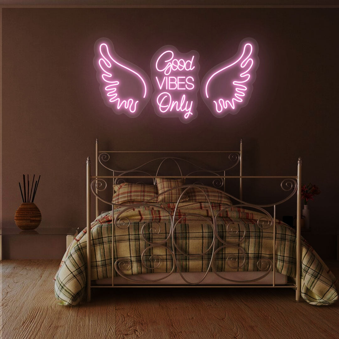 Good Vibes Only Neon Sign | Pink