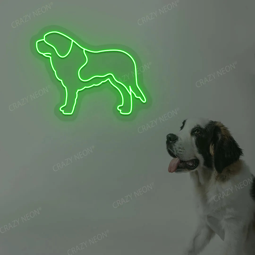 Saint Bernard Neon Sign | Green